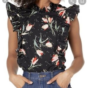 Rebecca Taylor Sleeveless Ikat Pop Top